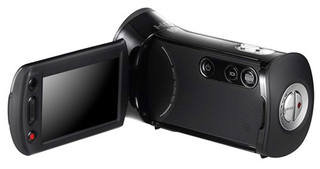 Illustration for article titled Samsung's HMX-T10 Camcorder Has Full HD and 20-Degree Slanted Lens